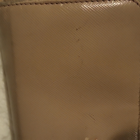 PRADA saffiano leather long wallet in nude and gold/white interior - Picture 11 of 11